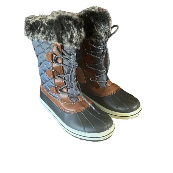 Vepose Women's 974A Snow Boots Waterproof Comfortable Mid Calf Boots - Picture 3 of 7